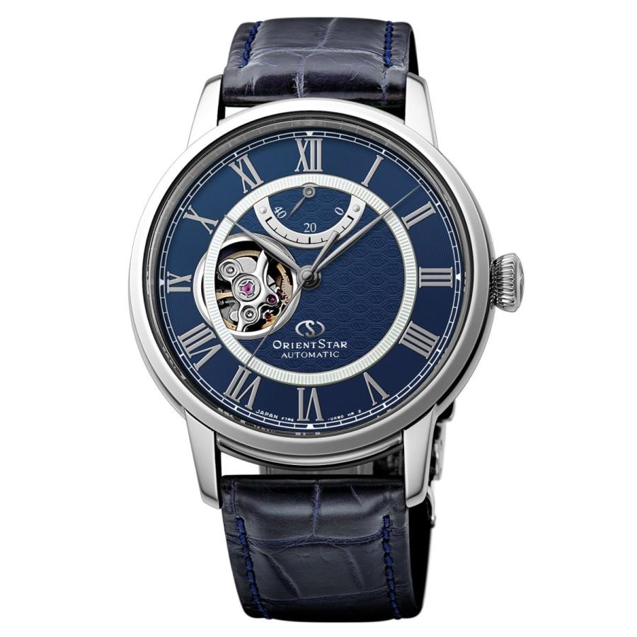 セミスケルトン セミスケルトン オリエントスター 腕時計 オリエント時計 ネイビー 機械式 Rk Hh0002l 自動巻 手巻付 オリエントスター