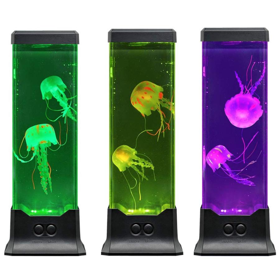 卓上 アクアリウム Led クラゲ イルミネーション搭載 クラゲ２匹内蔵 シリコン スタンドタイプのコンパクト アクアリウム 水族館 Archangelbrow Com