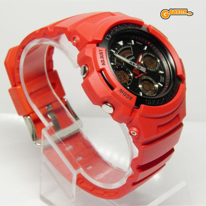 G-SHOCK/AW-591/デジアナ/赤/限定/REDMAN/レッドマン/箱付 G-SHOCK AW-591-RED-4JAR REDMAN(レッドマン) ヒップホップ CASIO