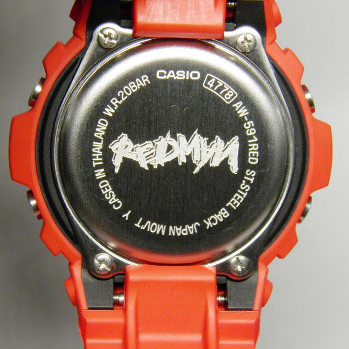 G-SHOCK/AW-591/デジアナ/赤/限定/REDMAN/レッドマン/箱付 G-SHOCK AW-591-RED-4JAR REDMAN(レッドマン) ヒップホップ CASIO