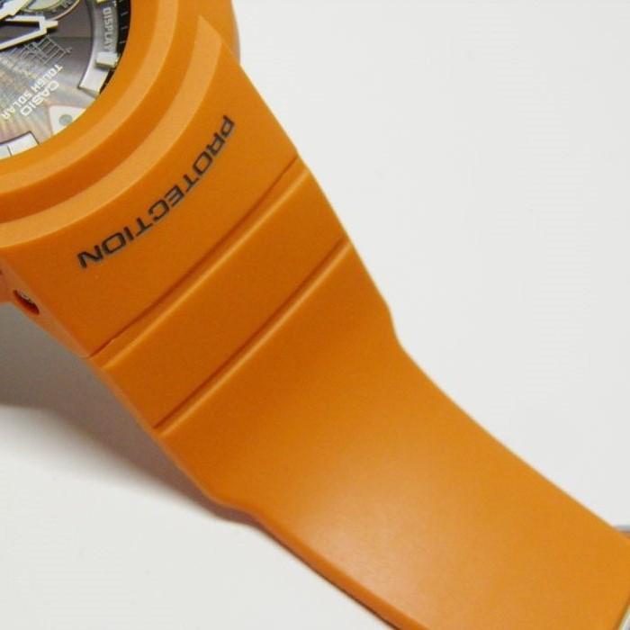 G-SHOCK AWG-500BJ-4AJF オレンジ アナログ 3連リングバンド CASIO
