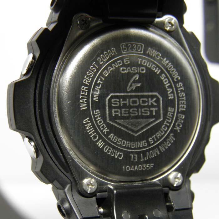 G-SHOCK AWG-M100BC-2AJF メタルコアバンド ブラック×ブルー CASIO