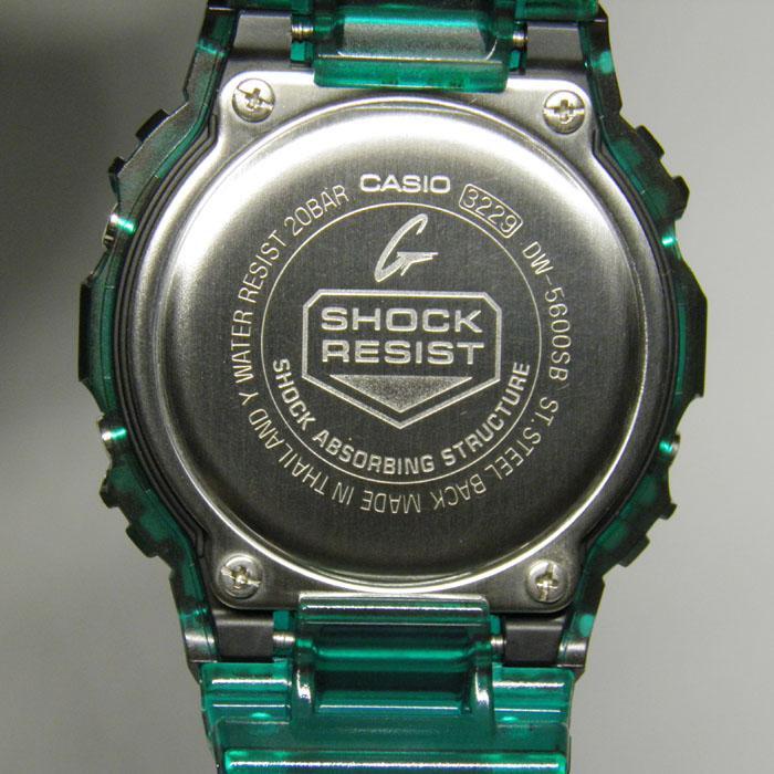 G-SHOCK DW-5600SB-3JF カラースケルトンシリーズ グリーン CASIO