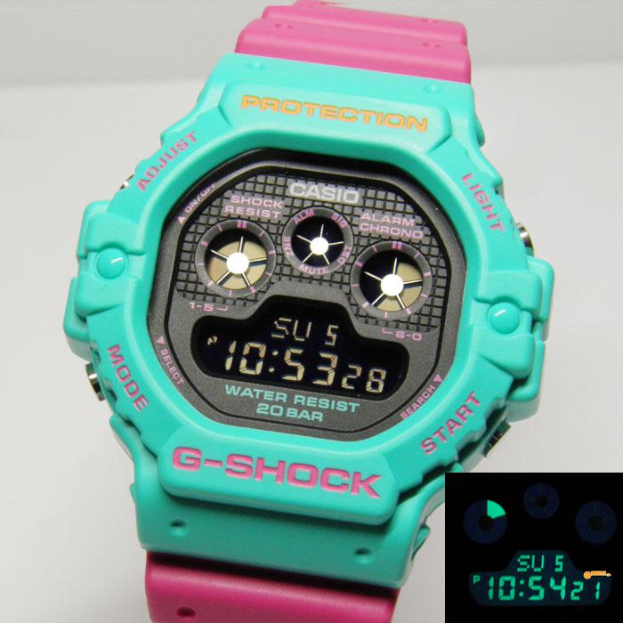 G-SHOCK DW-5900DN-3JF サイケデリックマルチカラー ネオン CASIO