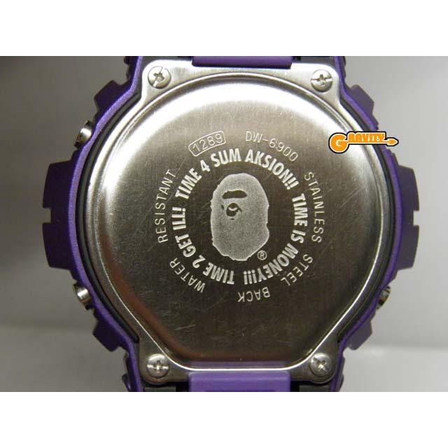 DW-6900 A BATHING APE(ア ベイシング エイプ) 2010年 パープル(紫)プロモーションサンプルモデル CASIO(カシオ)G-SHOCK(ジーショック)Gショック【美中古】｜gravity-store｜05