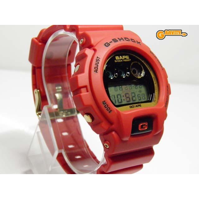 DW-6900 A BATHING APE(ア ベイシング エイプ)　第4弾 レッド プロモーションサンプルモデル CASIO(カシオ)G-SHOCK(ジーショック)Gショック【極美中古】｜gravity-store｜02