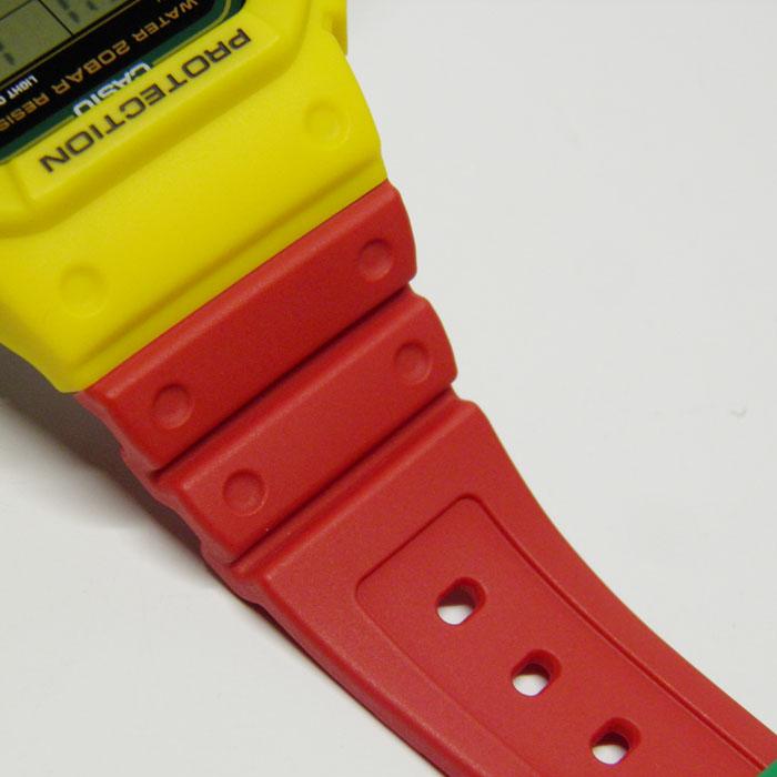 G-SHOCK DWE-5610 MY イエロー×レッド×カーキ ラスタ DW-5600RBベース