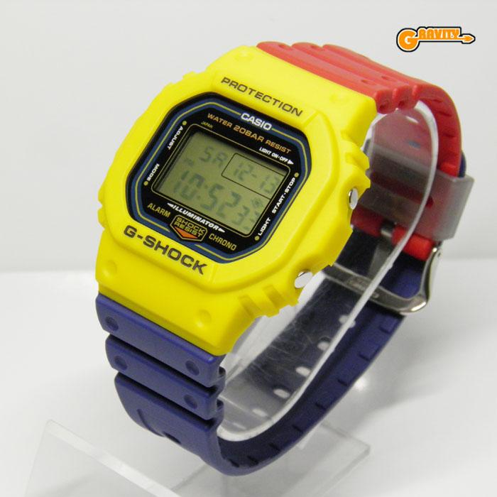 G-SHOCK DWE-5610 MY イエロー×レッド×ネイビー DW-5600RBベース CASIO