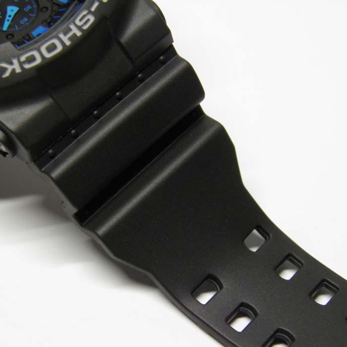 G-SHOCK GA-100-1A2JF ブラック×ブルー ビッグケース デジアナモデル 