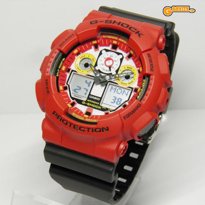G-SHOCK GA-100DA-4AJR DARUMA 達磨(だるま)ブラックアイパッチ