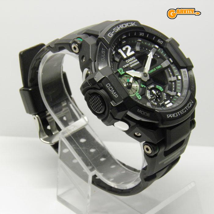 CASIO G-SHOCK スカイコックピット GA-1100 グリーン Relógio G-Shock Gravitymaster GA-1100-1A3DR