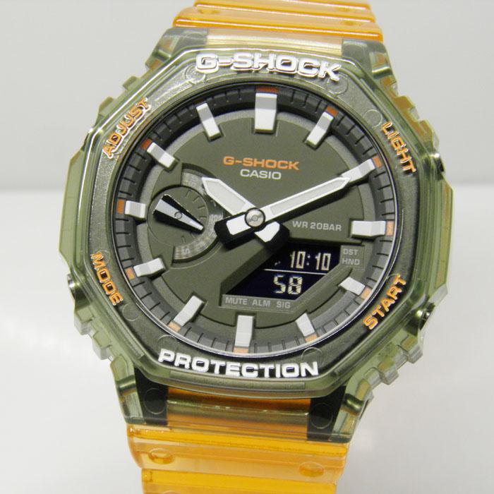 G-SHOCK GA-2100HC-4JAF スケルトンモデル 八角形 カーボンコアガード