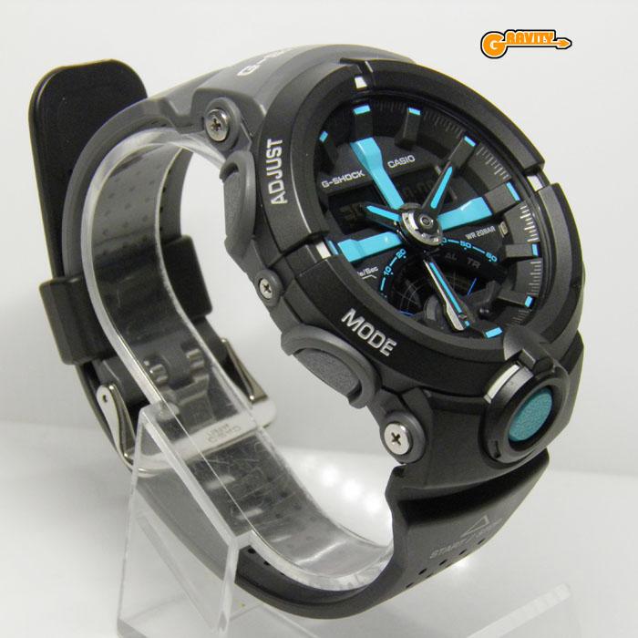 G-SHOCK GA-500P-1AJF ターコイズブルー パンチングパターン ラウンド