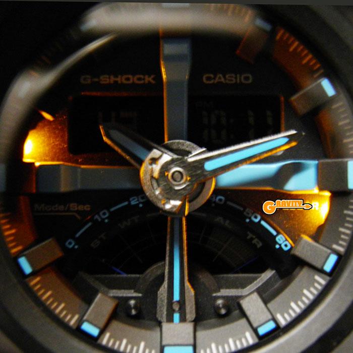 G-SHOCK GA-500P-1AJF ターコイズブルー パンチングパターン ラウンド