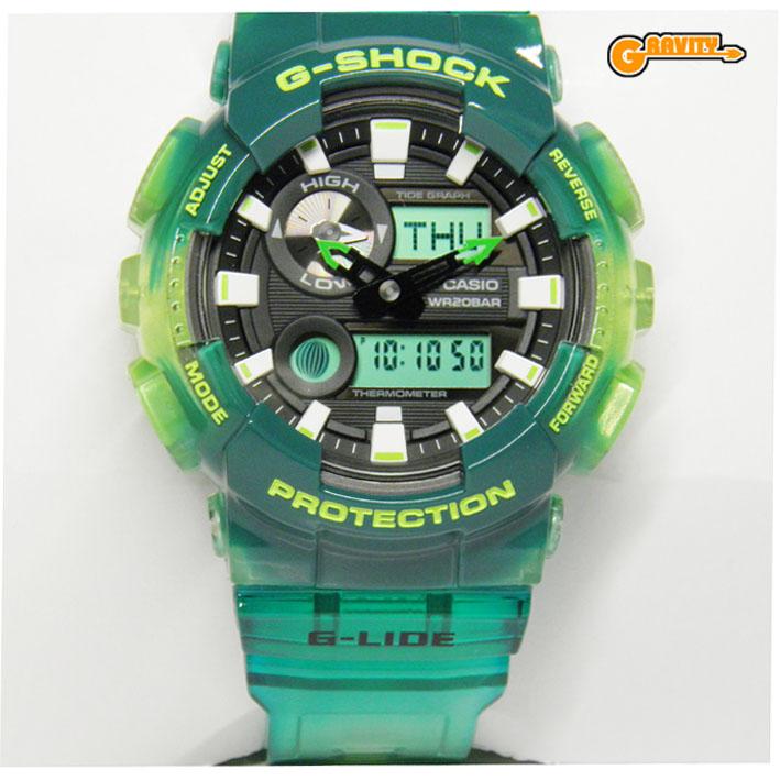 カシオGショックＧライド アナログ・デジタル腕時計 GAX-100MSA G-SHOCK GAX-100MSA-3AJF G-LIDE 2017サマーバージョン グリーン