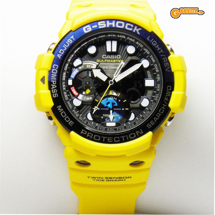 希少カラー 美品 G-ショック GWN-1000-9AJF GULFMASTER G-SHOCK GN-1000-9AJF GULFMASTER(ガルフマスター) イエロー