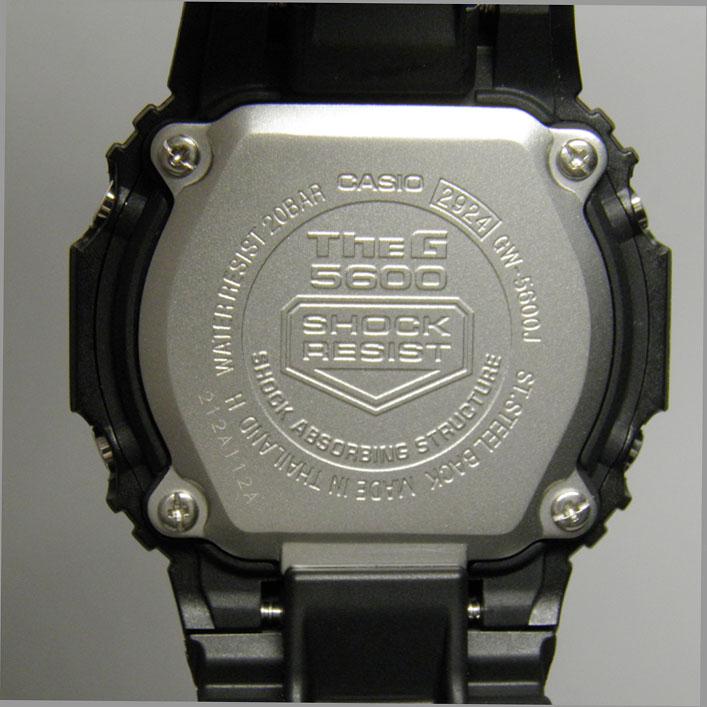 カシオ ジーショック GW-5600J-1JF 電波ソーラー 復刻スピード G-SHOCK GW-5600J-1JF スクエアデザイン 鍛造バック 電波ソーラー