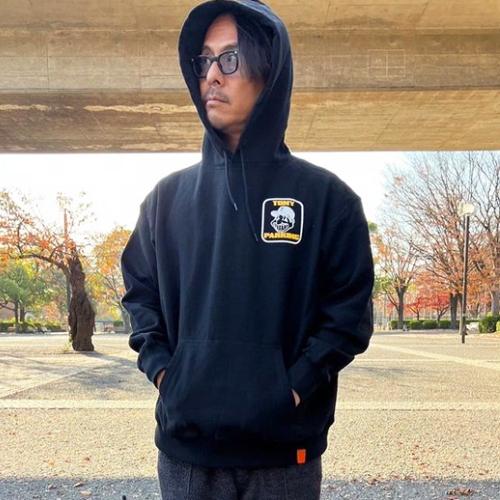 TONY TAIZSUN トニータイズサン　TONY PARKING HOODIE　BLACK　プルオーバーパーカー｜gravy-shop｜04