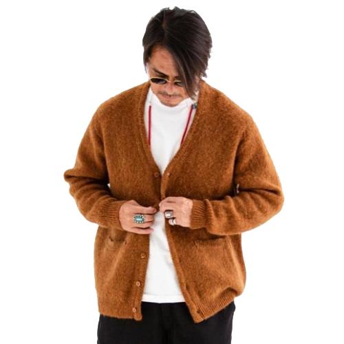 TonyTaizsun（トニータイズサン） NATIVE MOHAIR KNIT CARDIGAN CAMEL 