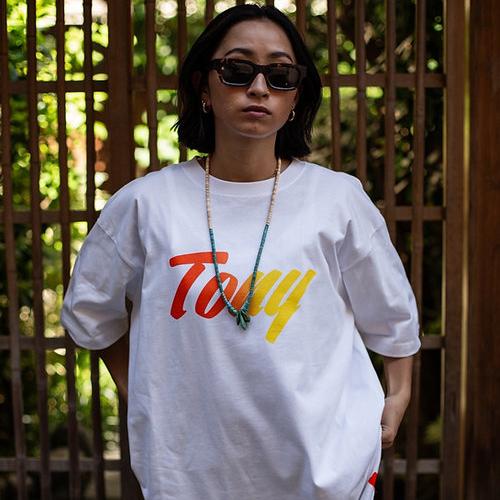 TonyTaizsun（トニータイズサン） TONY LOGO TEE WHITE Tシャツ 