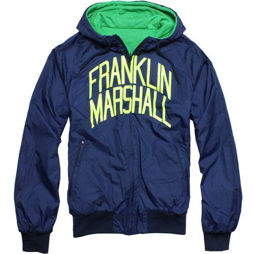 大きい割引 フランクリン Franklin Marshall ブルゾン Franklin Marshall 13 秋冬 Franklin Marshall Navy ブルゾンパーカー リバーシブル メンズ Track 54 フランクリンマーシャル ジャケット