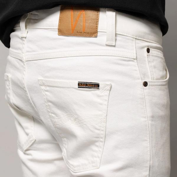 【新品タグ付】ヌーディージーンズ リーンディーン ホワイトデニム W28 白 Nudie Jeans（ヌーディージーンズ） LEAN DEAN 「OFF WHITE」 リーン