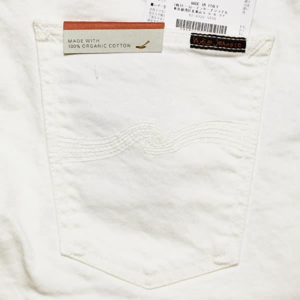 【新品タグ付】ヌーディージーンズ リーンディーン ホワイトデニム W28 白 Nudie Jeans（ヌーディージーンズ） LEAN DEAN 「OFF WHITE」 リーン