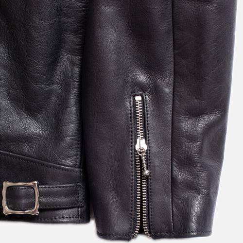 NUDIE JEANS/ヌーディージーンズ　EDDY RIDER LEATHER JACKET　BLACK　ライダースレザージャケット｜gravy-shop｜05