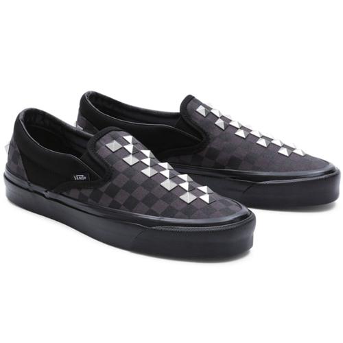 VANS ヴァンズ バンズ UA CLASSIC SLIP ON STUD CHECK　BLACK/BLACK　スリッポン｜gravy-shop｜02