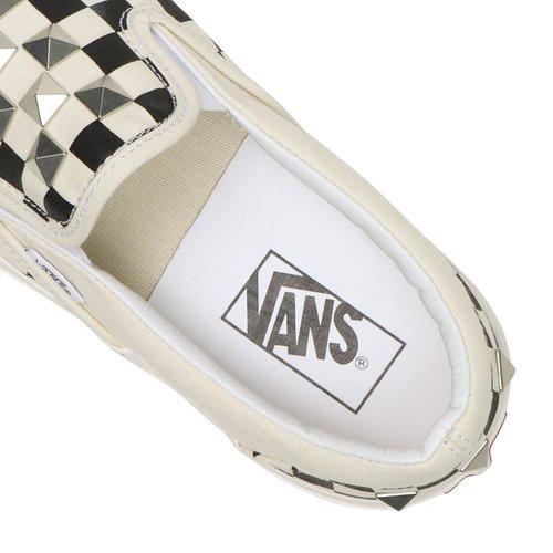 VANS ヴァンズ バンズ UA CLASSIC SLIP ON STUD CHECK　MARSHMALLOW/BLACK　スリッポン｜gravy-shop｜03