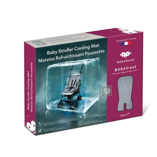 ベベフォーリエ（BebeFolie） スマート クールマット グレー×無地 暑さ対策、夏、熱中症対策　赤ちゃん、子供　ベビーカーアクセサリー |  | 05