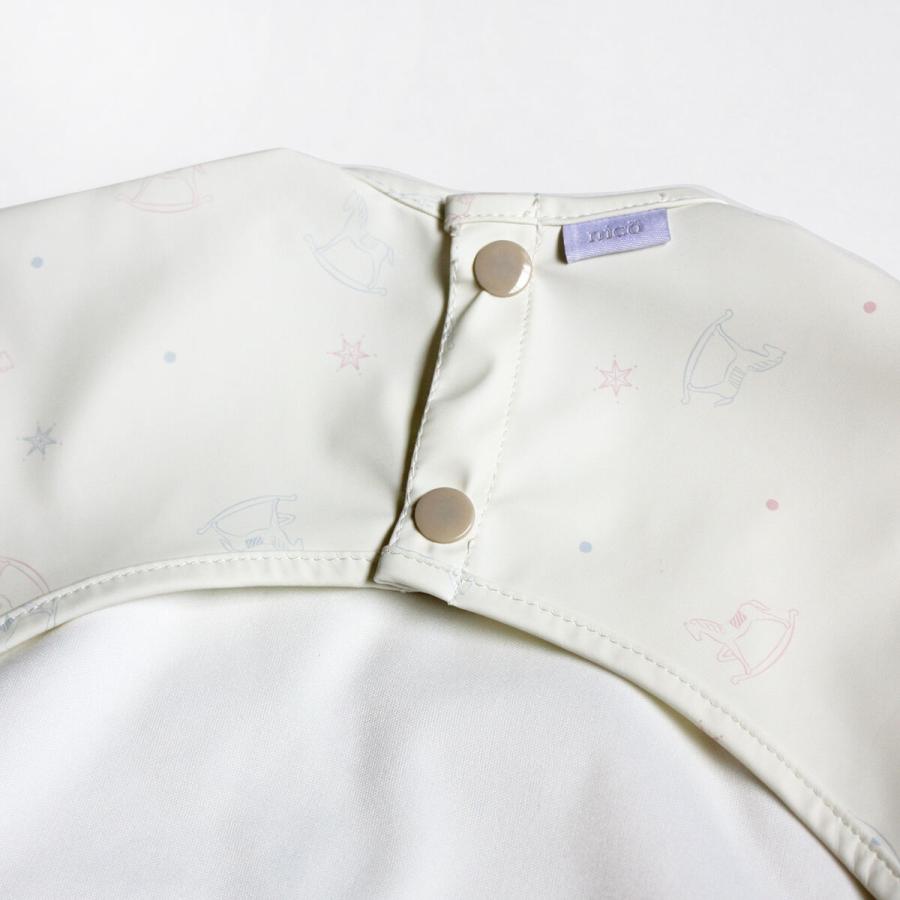 nico ニコ 長袖エプロン【全2種類】木馬　恐竜 おしゃれ　ギフト　出産祝い 男の子 女の子 プチギフト 生後６ヶ月〜 1歳 ２歳 |  | 05