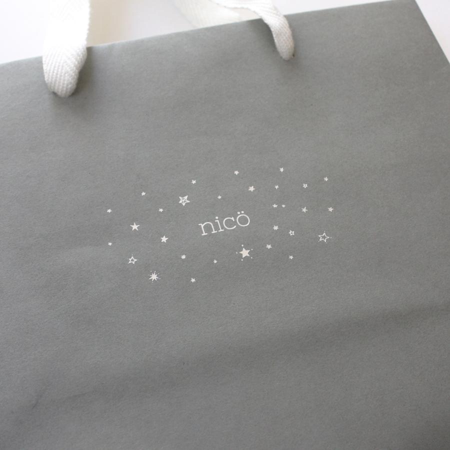 nico(ニコ) ロゴ入りショッパー 紙袋 おしゃれ プレゼント用 nico(ニコ) ロゴ入りショッパー 紙袋 おしゃれ プレゼント用