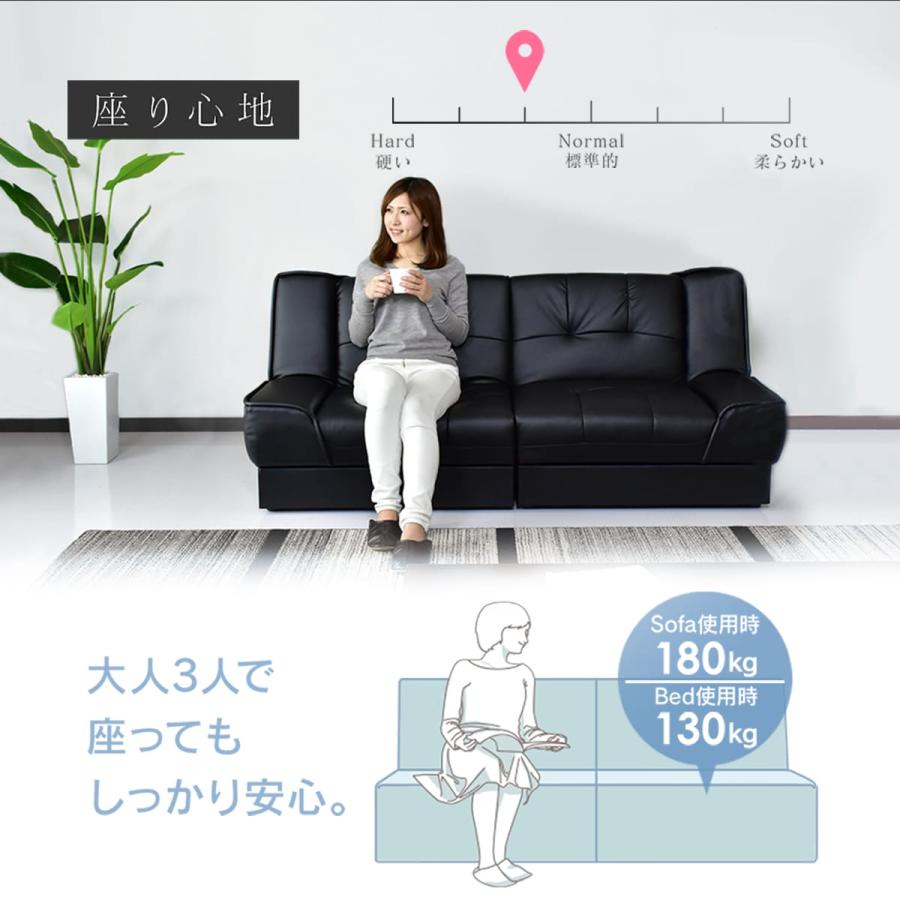 ソファーベッド 収納付き ソファー ソファ 2人掛け おしゃれ ソファベッド コンパクト ソファベッド 収納 ベーネ2 北欧 ドリス 新生活 | DORIS | 20