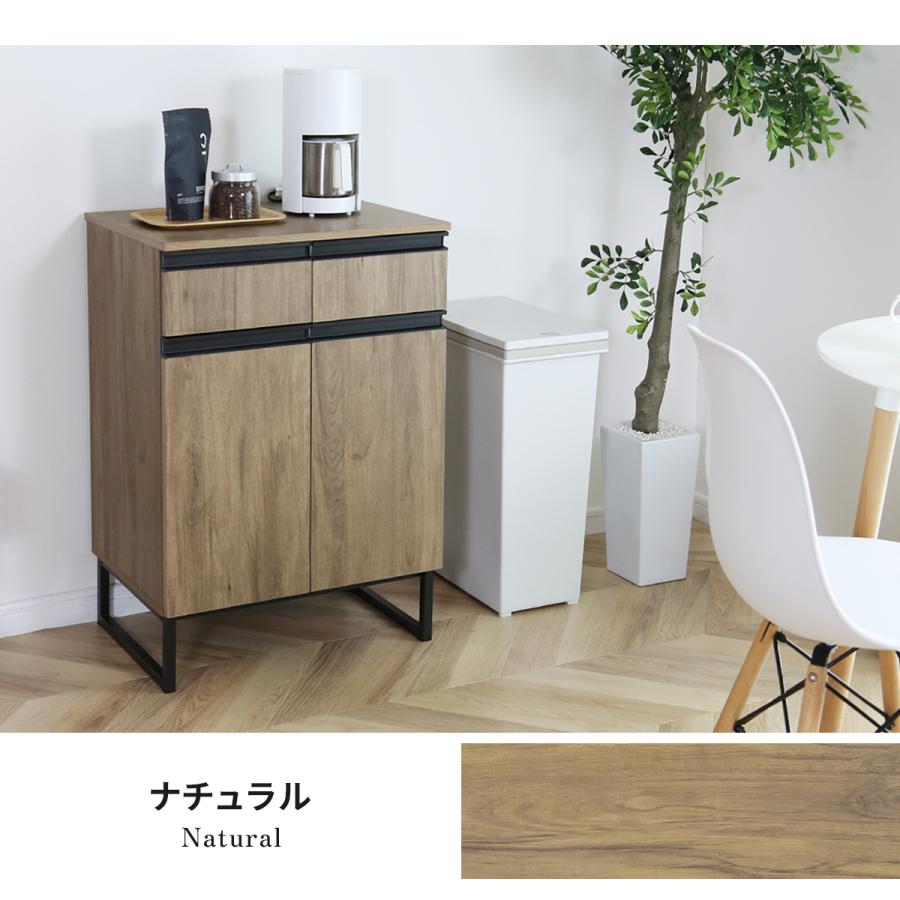 食器棚 ロータイプ キッチンボード 収納 キャビネット キッチン収納 引き出し 扉付き キッチン 幅60 北欧 大理石調 チェルシーロータイプ60_6