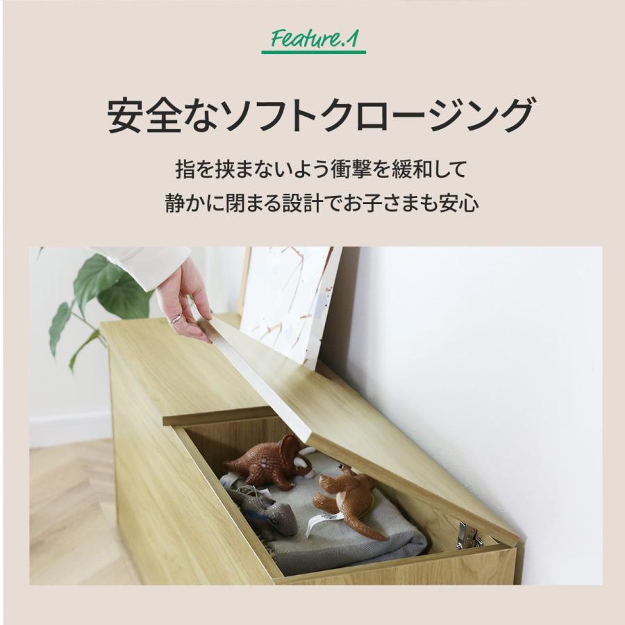 玄関ベンチ 玄関収納 スツール 収納ボックス おしゃれ 木目調 腰掛け 玄関スツール 1人暮らし 幅100cm ドリス ロル100cm | DORIS | 15