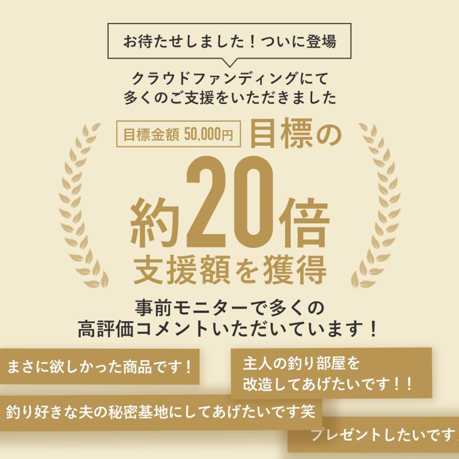 ラック 釣り具収納 収納 オープンラック アウトドア収納 幅60 高さ175 フィッシングバッグ スチール 釣り道具 キャンプ用品 収納棚 ラックグルファ | DORIS | 02