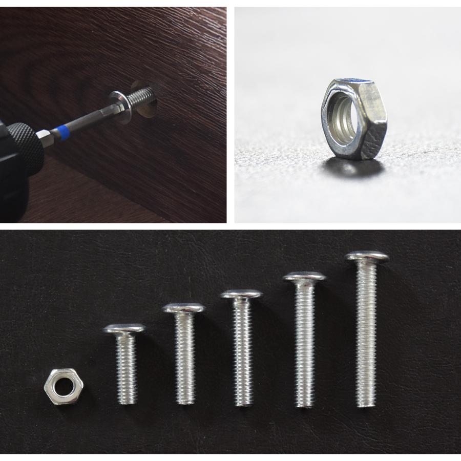 DORIS（ドリス） M6ネジ M6 ネジ 100本セット プラスネジ ボルト ナット 部品 パーツ 家具用ネジ 家具用 DIY スチール ...