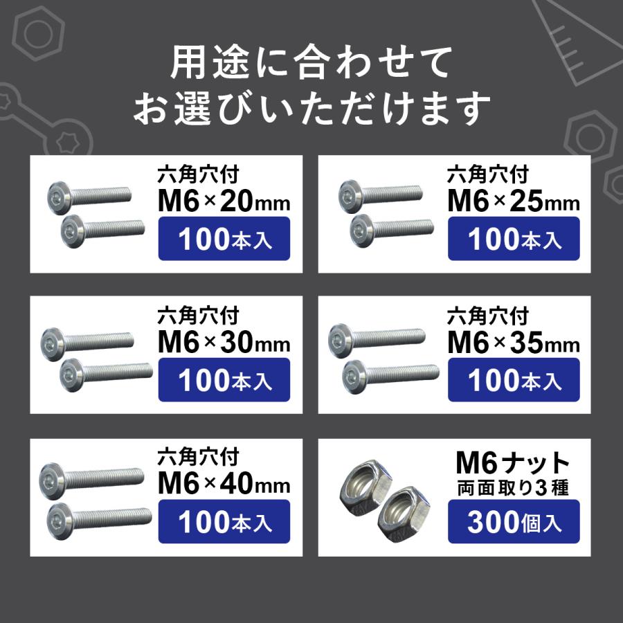 DORIS（ドリス） M6ネジ M6 ネジ 100本セット プラスネジ ボルト ナット 部品 パーツ 家具用ネジ 家具用 DIY スチール ...