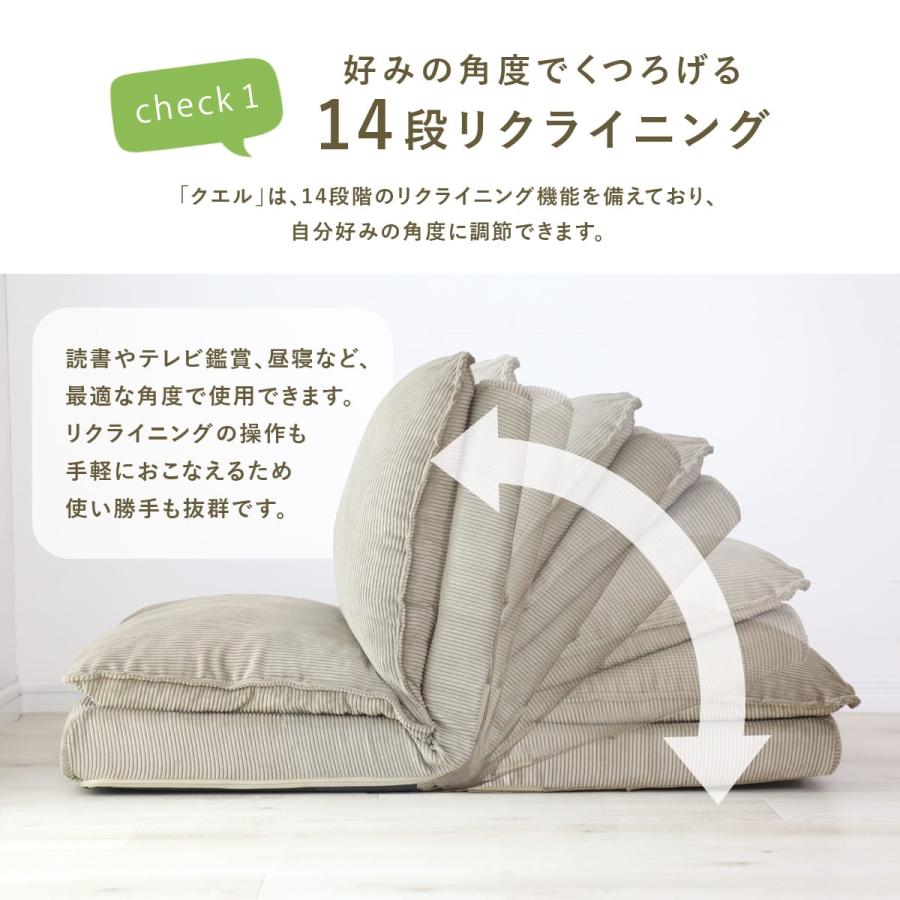 DORIS（ドリス） 座椅子 座いす コンパクト リクライニング ソファ 極