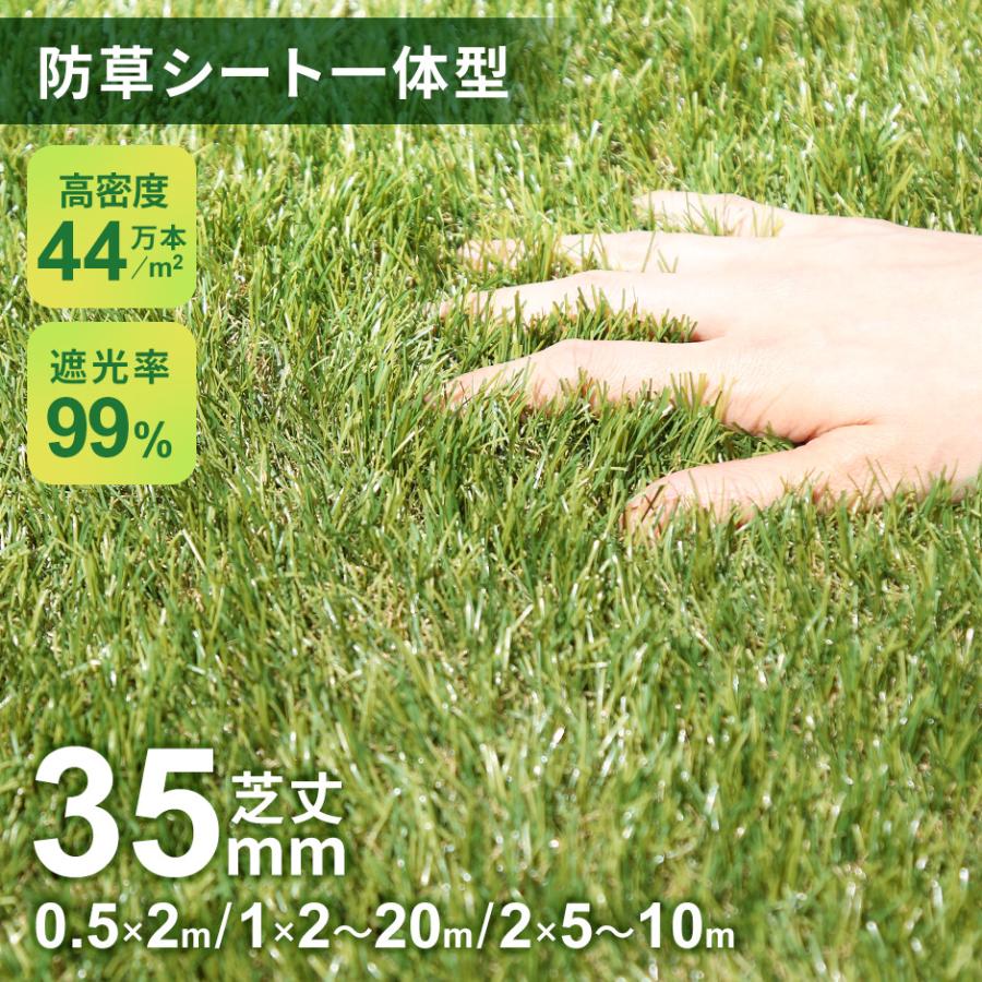 DORIS（ドリス） 人工芝 ロール 1m×20m 芝丈35mm リアル人工芝 芝生 