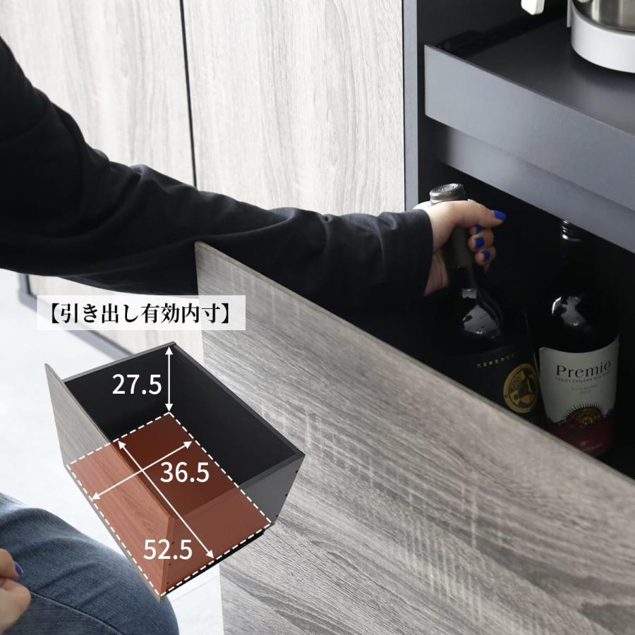 レンジ台 食器棚 キッチンボード レンジ台 幅120 高さ100 開き戸 大容量