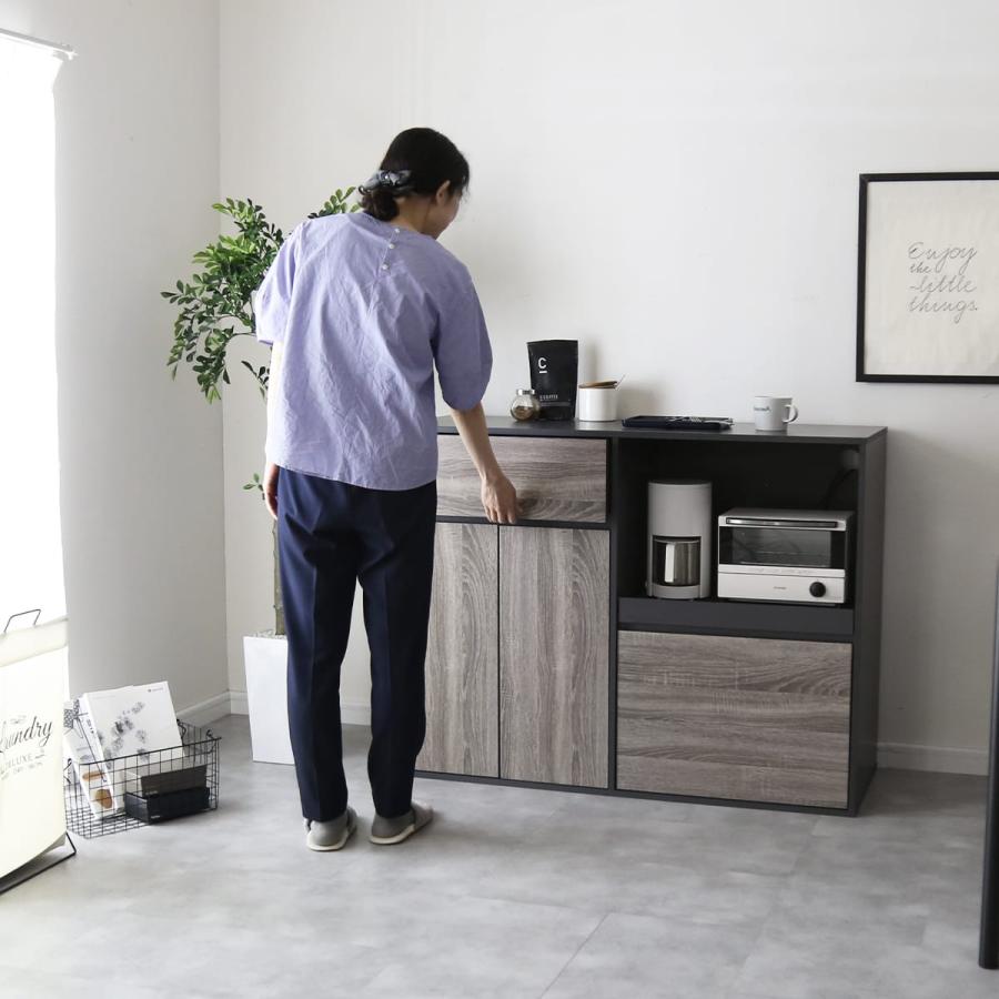 DORIS（ドリス） レンジ台 食器棚 キッチンボード レンジ台 幅120 高さ