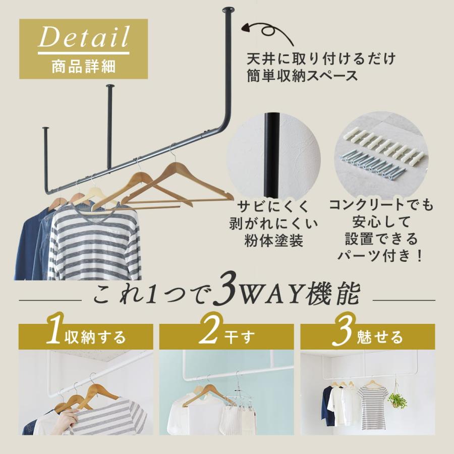 DORIS（ドリス） ハンガーバー アイアンハンガーラック ポールハンガー