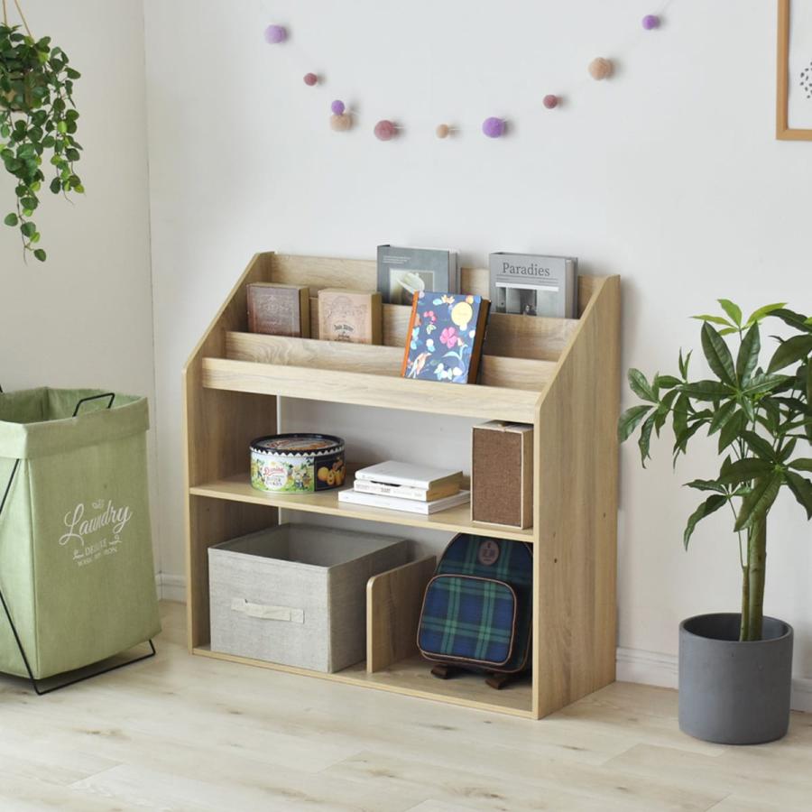 DORIS（ドリス） 絵本ラック 本棚 絵本 棚 キッズ 子供部屋 幅86 高さ