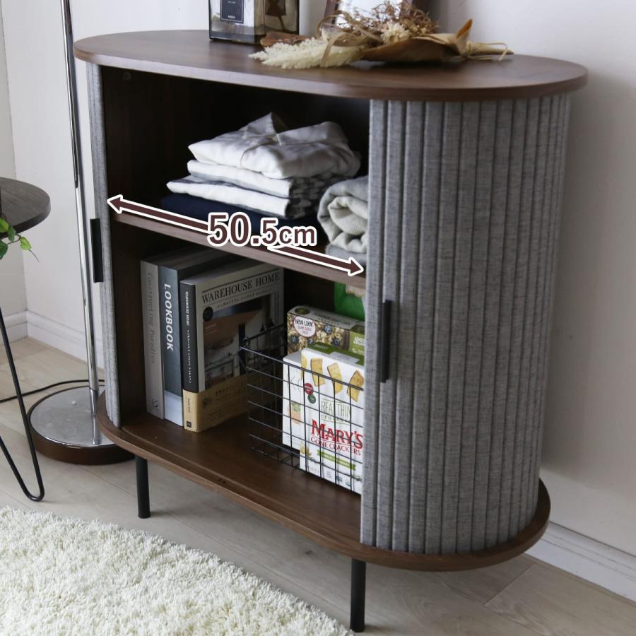 DORIS（ドリス） サイドボード 蛇腹 キャビネット 幅80 高さ80 収納棚