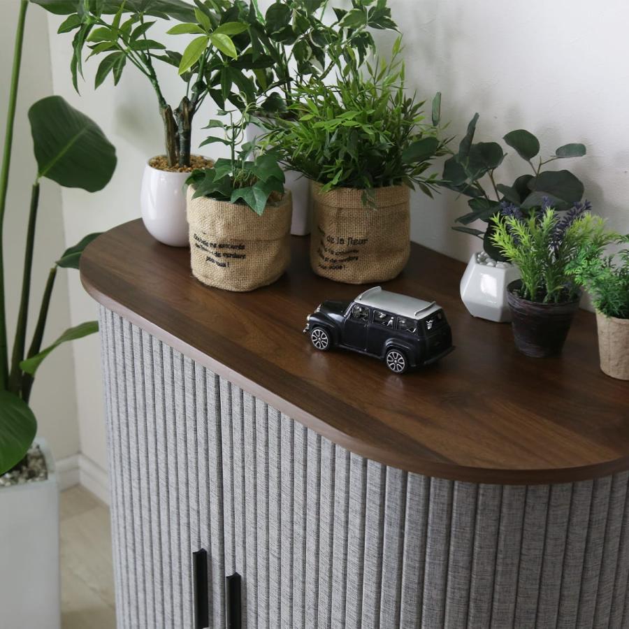 DORIS（ドリス） サイドボード 蛇腹 キャビネット 幅80 高さ80 収納棚