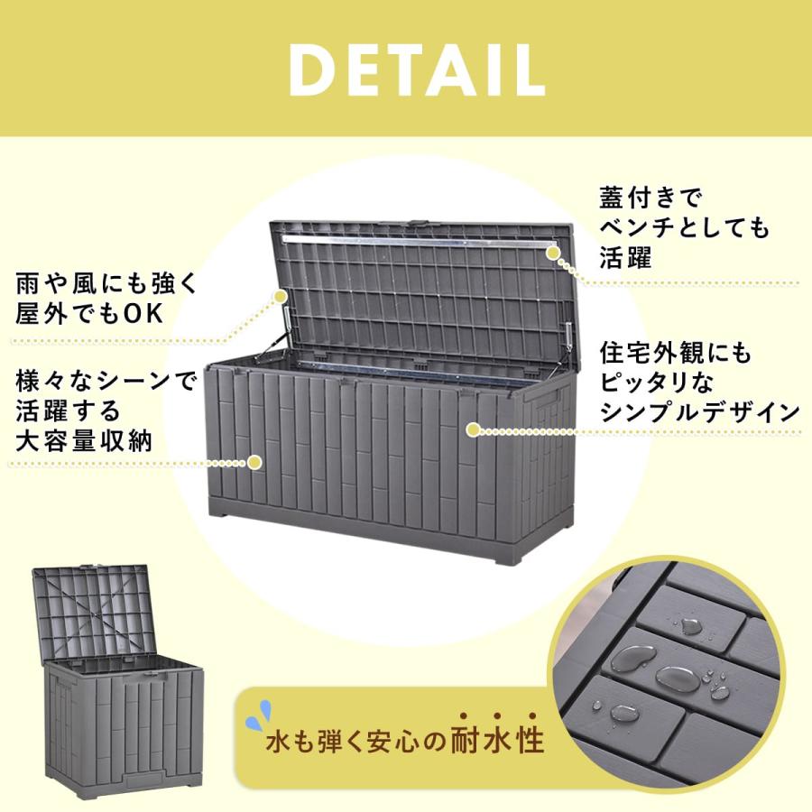 DORIS（ドリス） コンテナボックス 収納ボックス 屋外 大容量 蓋付き