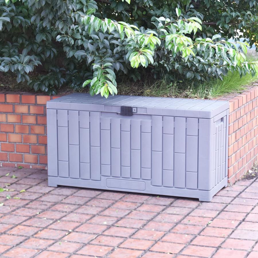 コンテナボックス 収納ボックス 屋外 大容量 蓋付き 物置 ベンチ 座れる 110L 225L 300L 380L 454L ゴミ収集ボックス 収納コンテナ ペイル ドリス 新生活_12