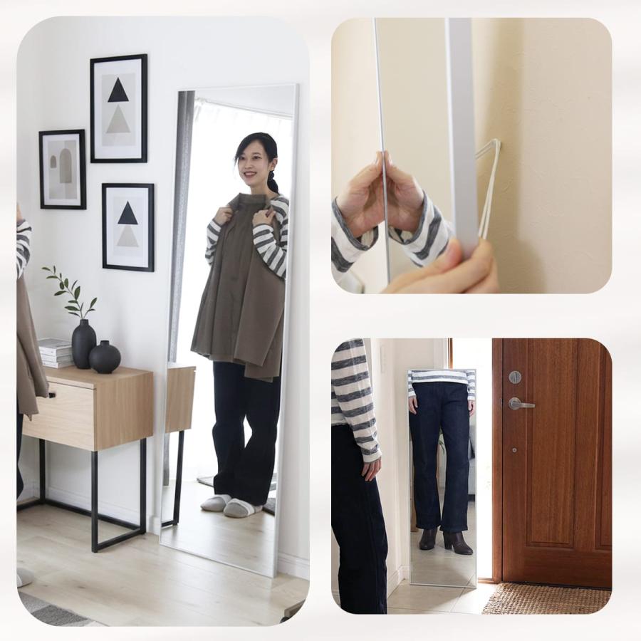 割れないミラー 完成品 全身鏡 割れない鏡 超軽量 鮮明 高さ 90cm